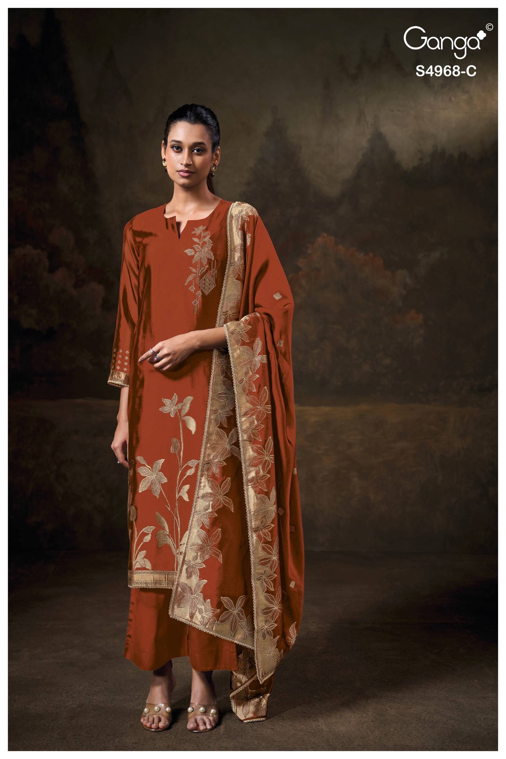 PRAVIKA 4968 SERIES By GANGAFASHION Stylish Beautiful Colourful Silk Dresses At Wholesale Price